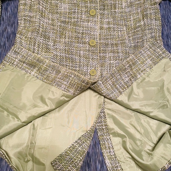 Dialogue Tweed Acrylic/Linen Blend Button Coat - Picture 11 of 11